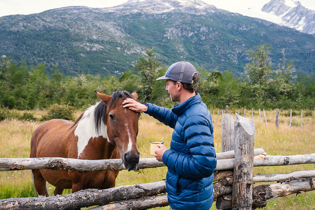 REI Co-op 650 Down Jacket (petting horse)